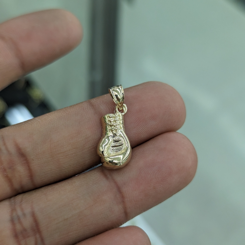 10kt Real Gold Boxing Gloves Pendant